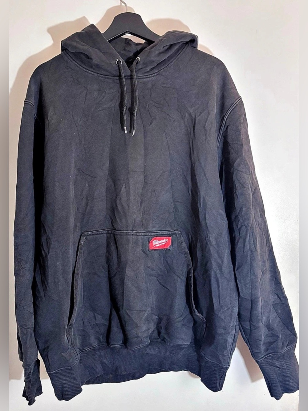 Milwaukee Black Pullover Hoodie Size Large